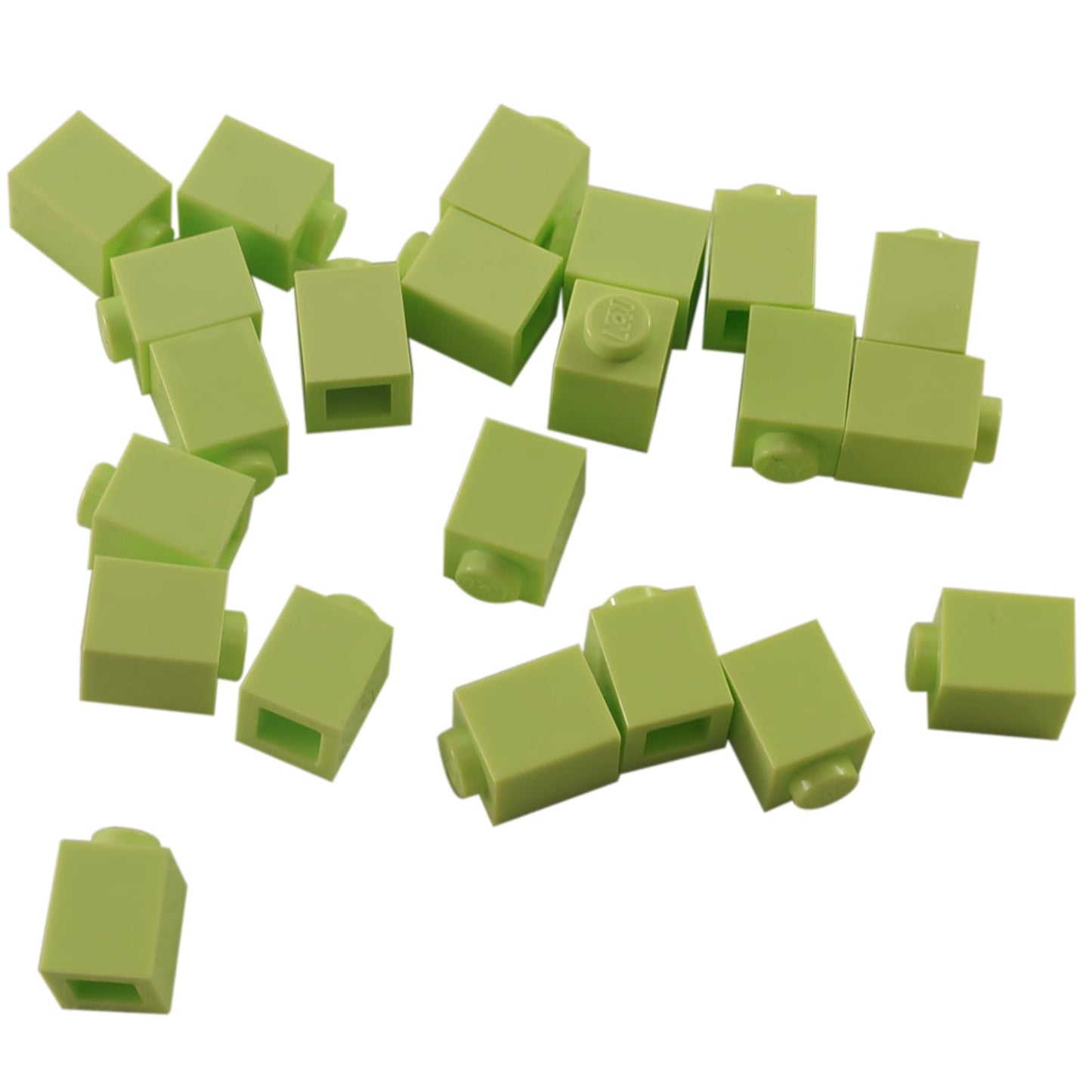 LEGO® Brick 1 x 1 in yellowish green, a small square brick with one top stud used for basic building connections.