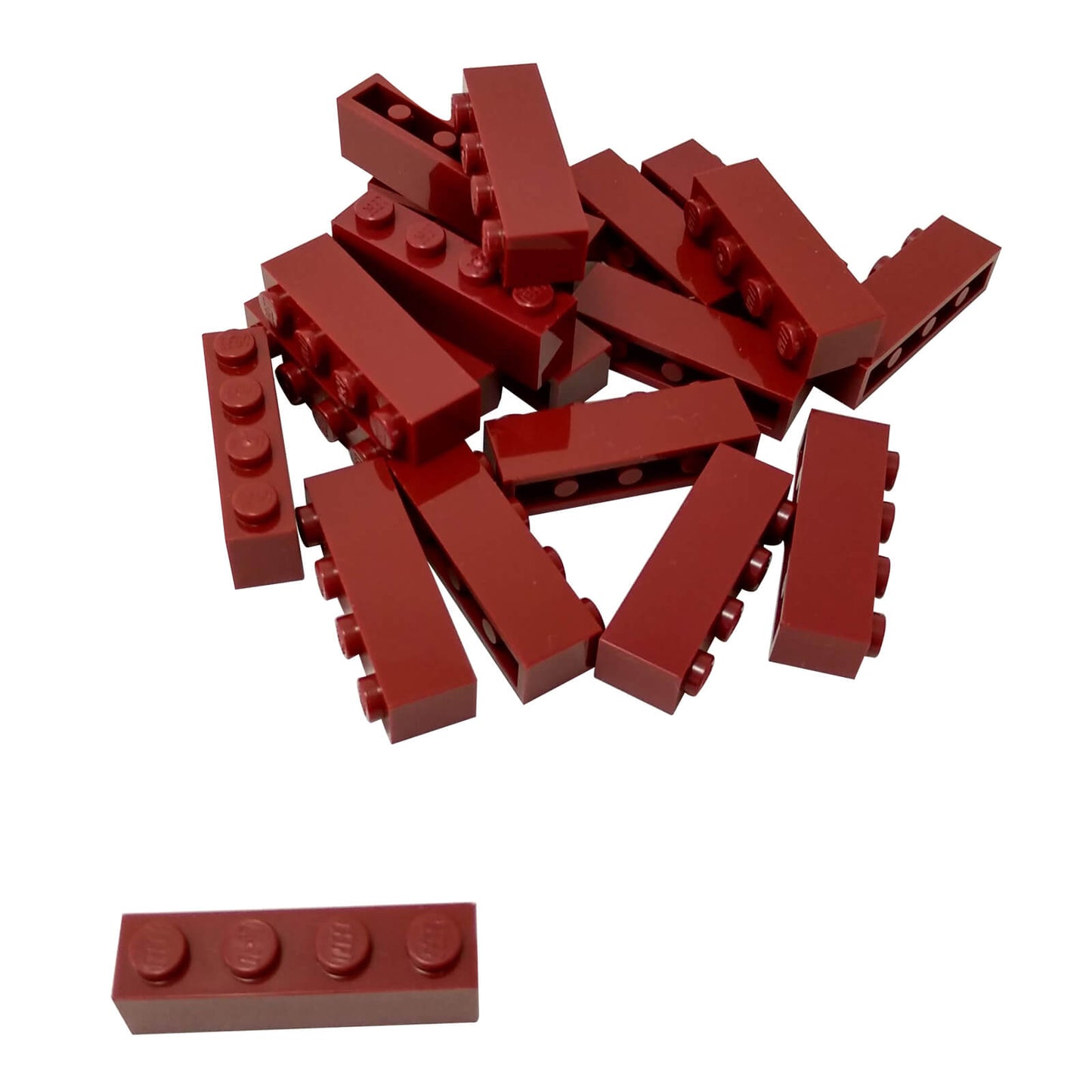 LEGO Brick 1x4 3010 standard building element dark red