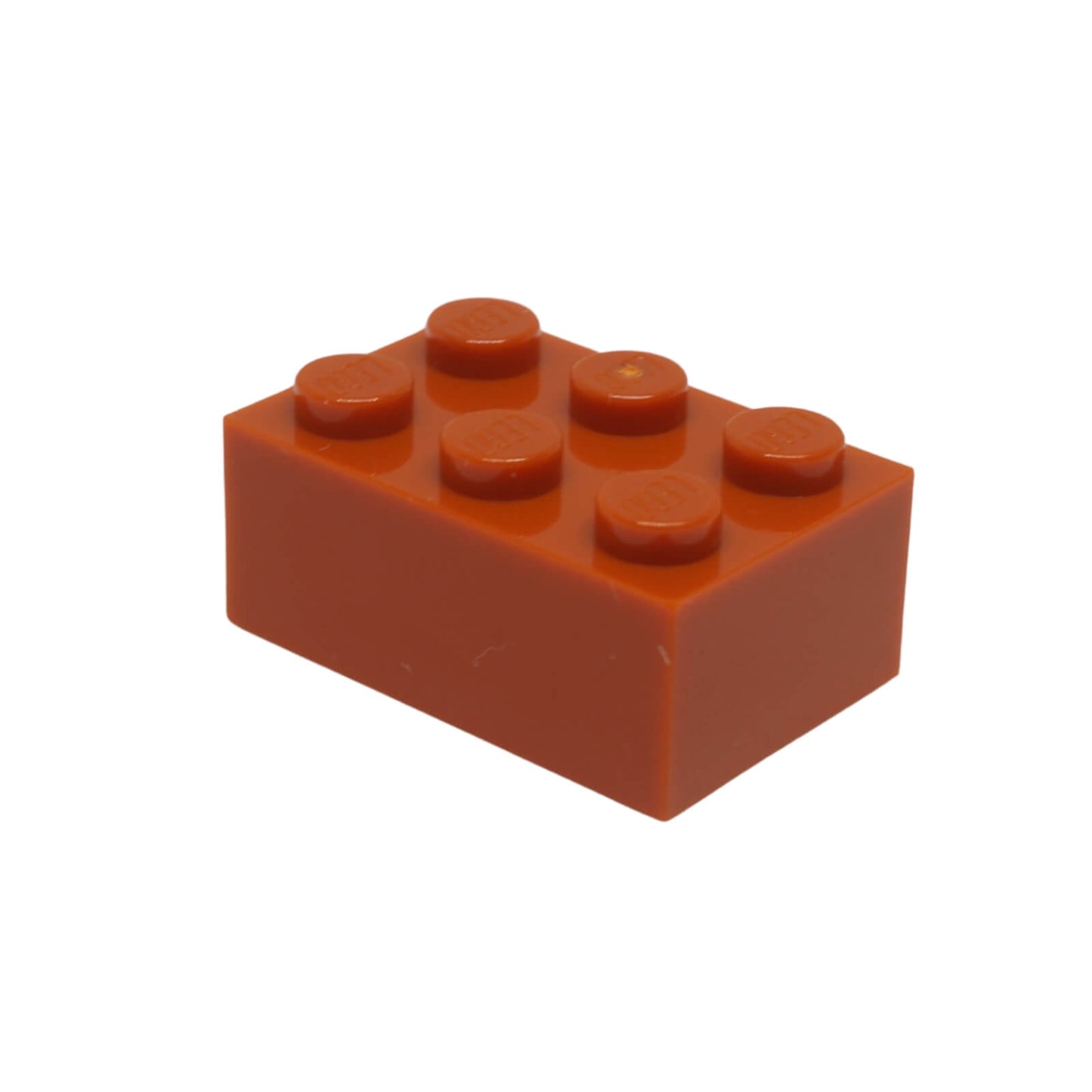 LEGO brick 2x3 standard building piece 3002 dark orange