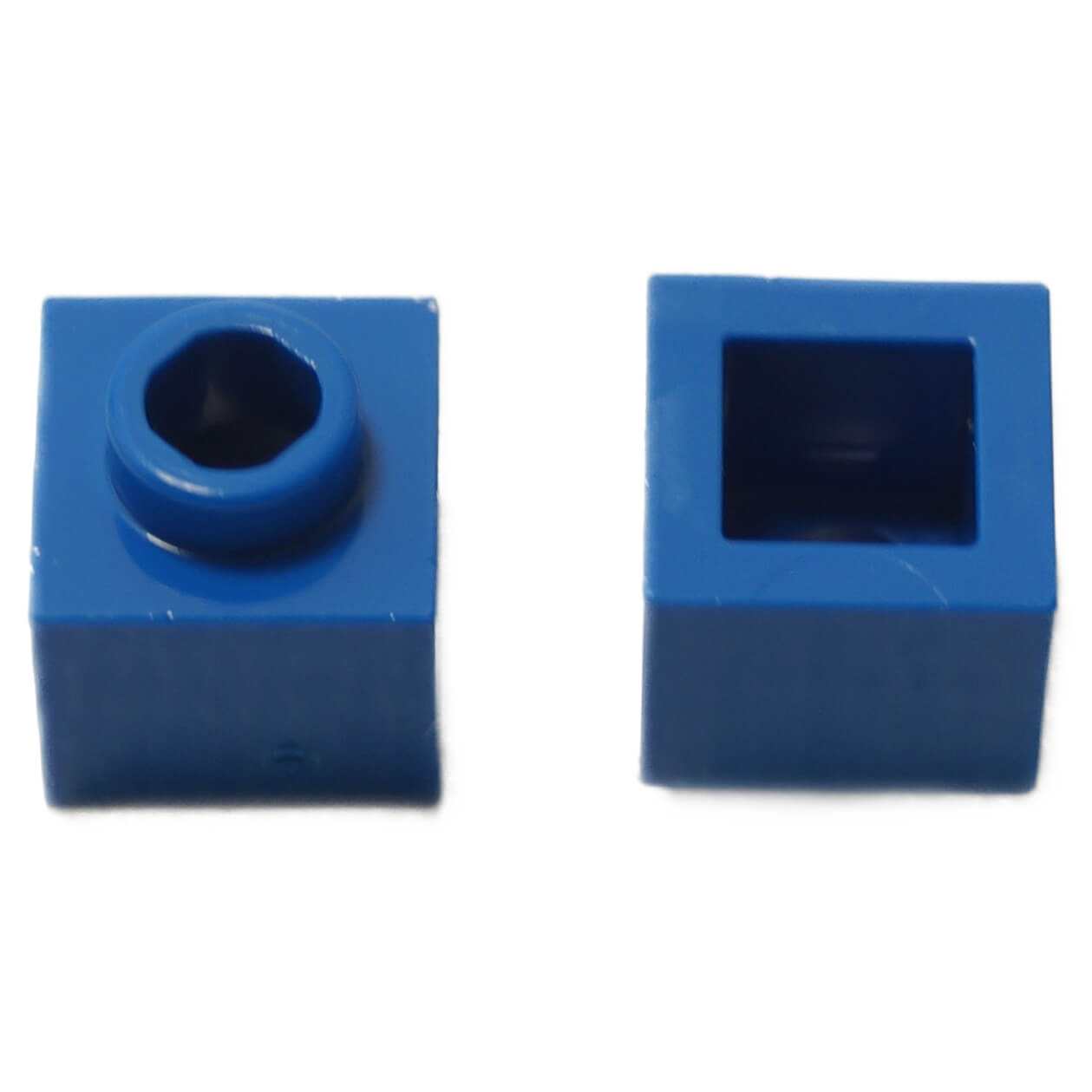 LEGO® Brick, Modified 1 x 1 x 2/3 with Open Stud in blue, used for compact detailing and SNOT-compatible builds
