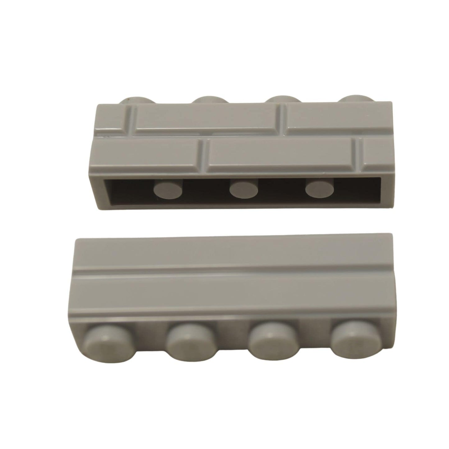 LEGO® modified brick 1 x 4 with masonry profile, textured stone pattern for walls and buildings, light bluish gray color
