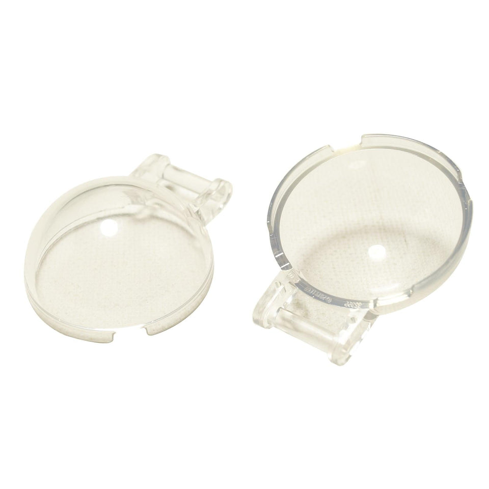  LEGO® Bubble Canopy 4x4 Half Sphere with Bar Handle part (18990) in a transparent color.