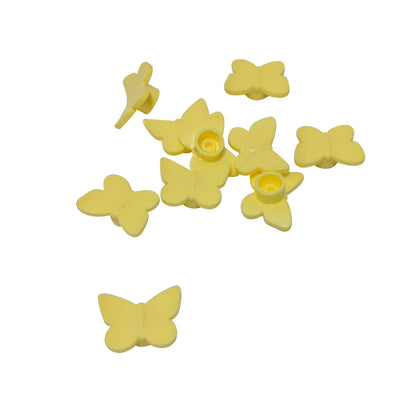 LEGO butterfly 80674 bright light yellow decorative insect element with stud holder