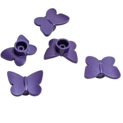 LEGO butterfly 80674 dark purple decorative insect piece with stud holder