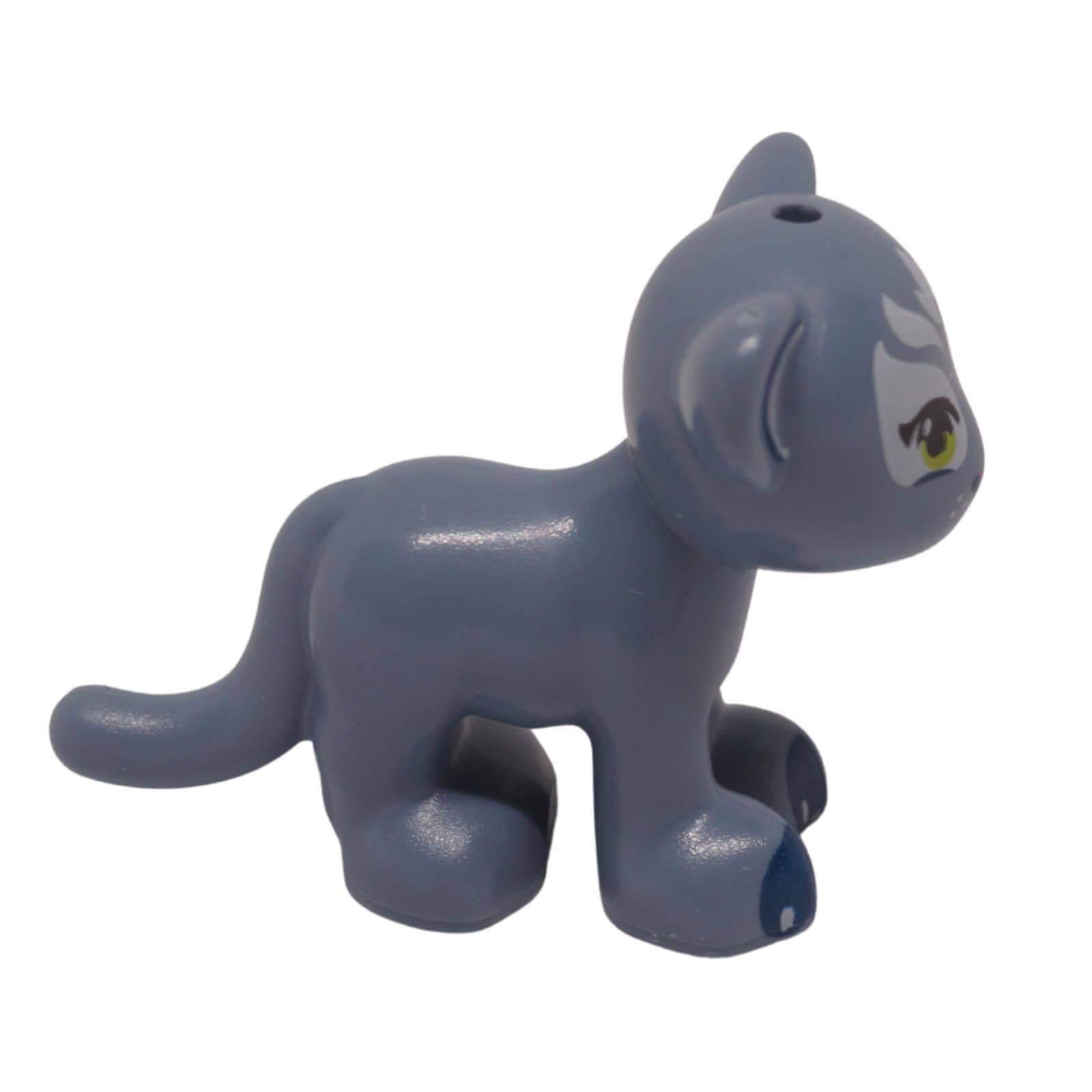 LEGO cat animal figure baby cub 14734pb02 with printed face and ears, side profile