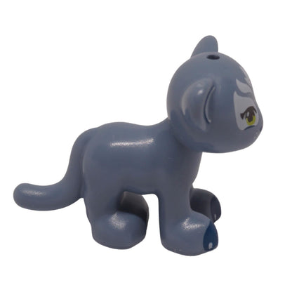 LEGO cat animal figure baby cub 14734pb02 with printed face and ears, side profile