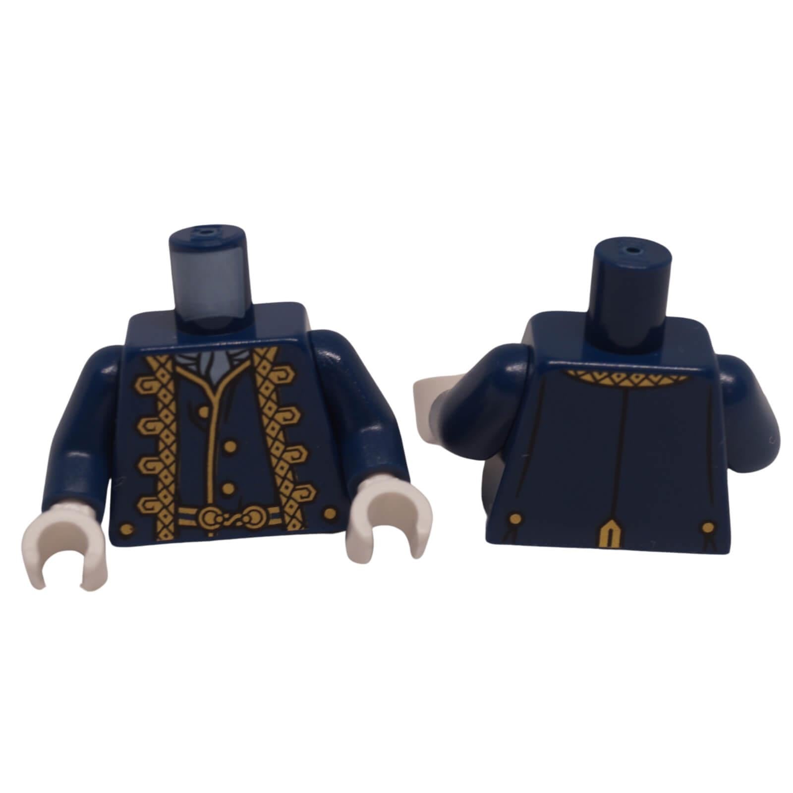 LEGO cavalry uniform torso with decorative trim and belt pattern 973pb1431c01
