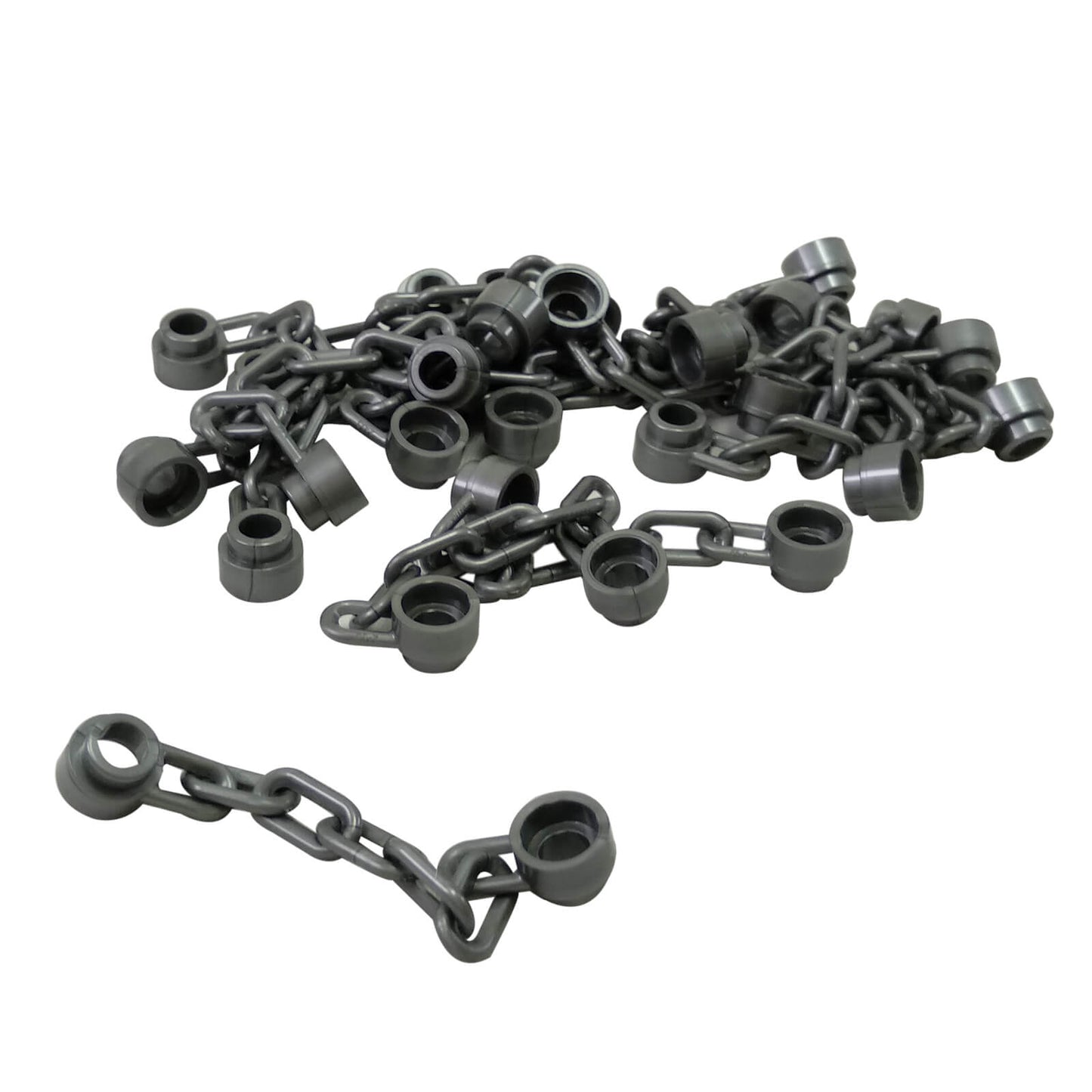 LEGO Chain 5 Links Part 92338 Flexible Chain Element flat silver