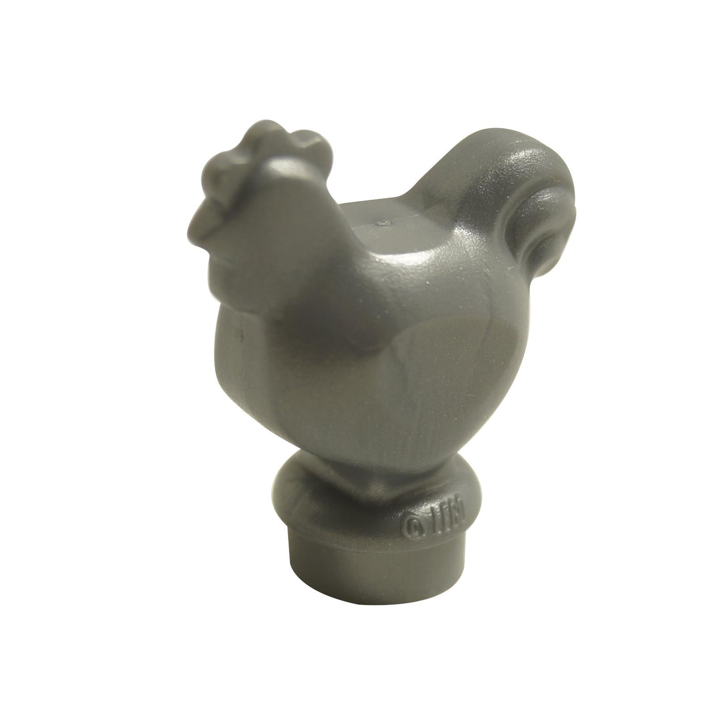 LEGO® chicken narrow base 95342 flat silver farm animal figure