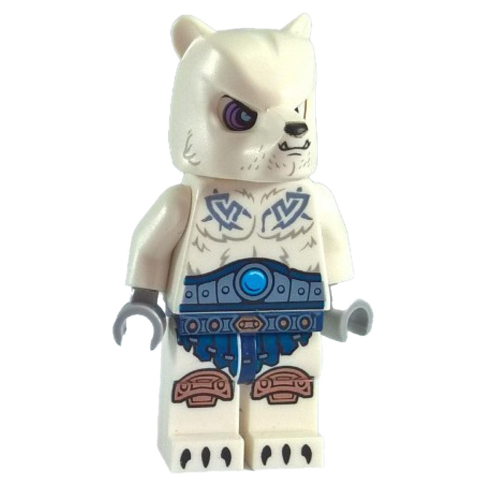 LEGO Ice Bear Warrior 1 minifigure loc119 with blue armor details.
