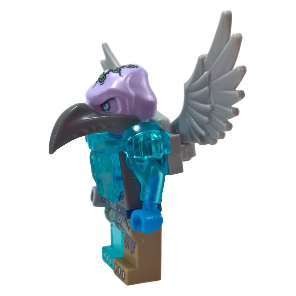 LEGO Chima Vornon loc088 minifigure with trans-light blue heavy armor side