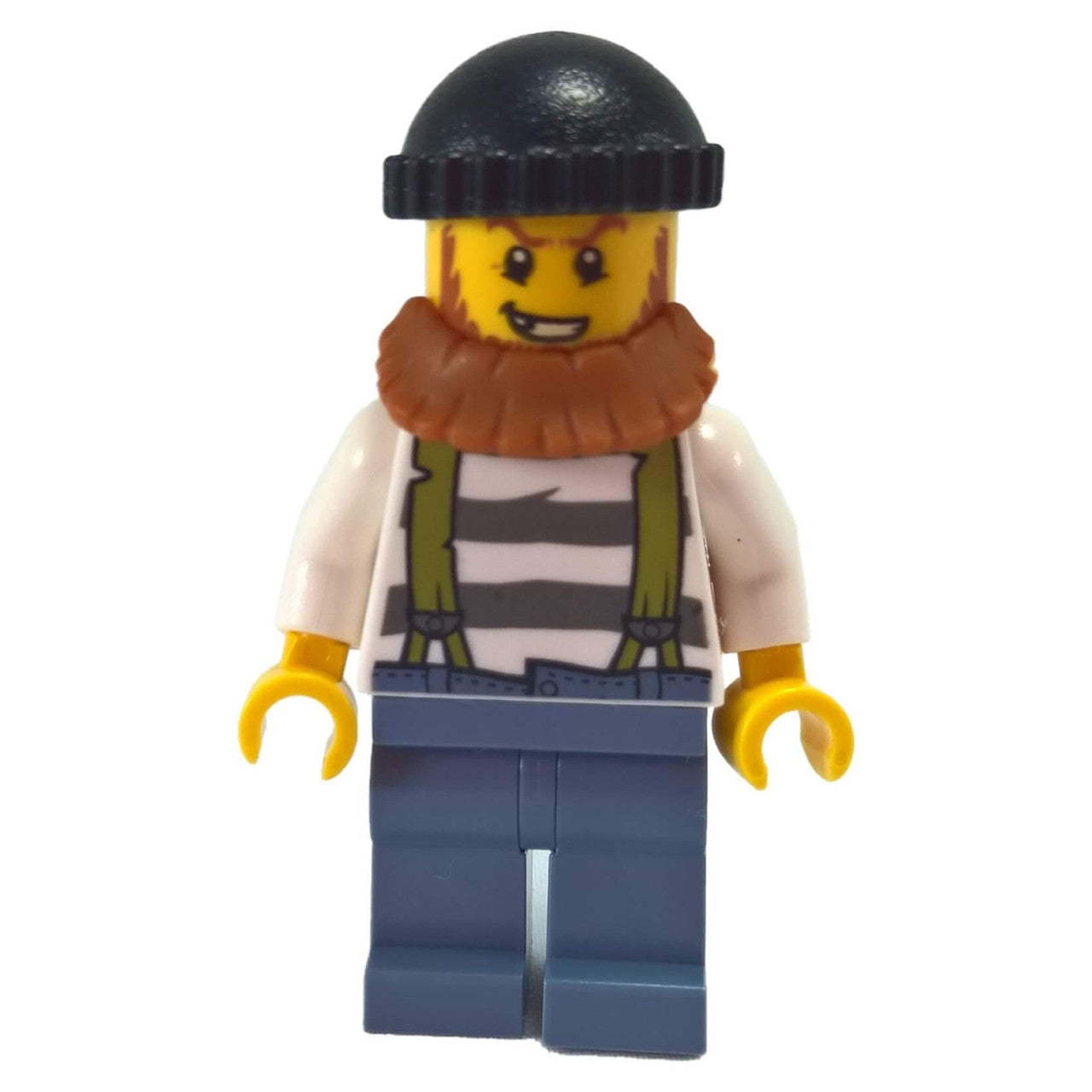 LEGO City bandit minifigure cty0513 striped shirt beard hat