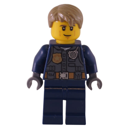 LEGO® City Chase McCain police minifigure cty0780 in dark blue uniform