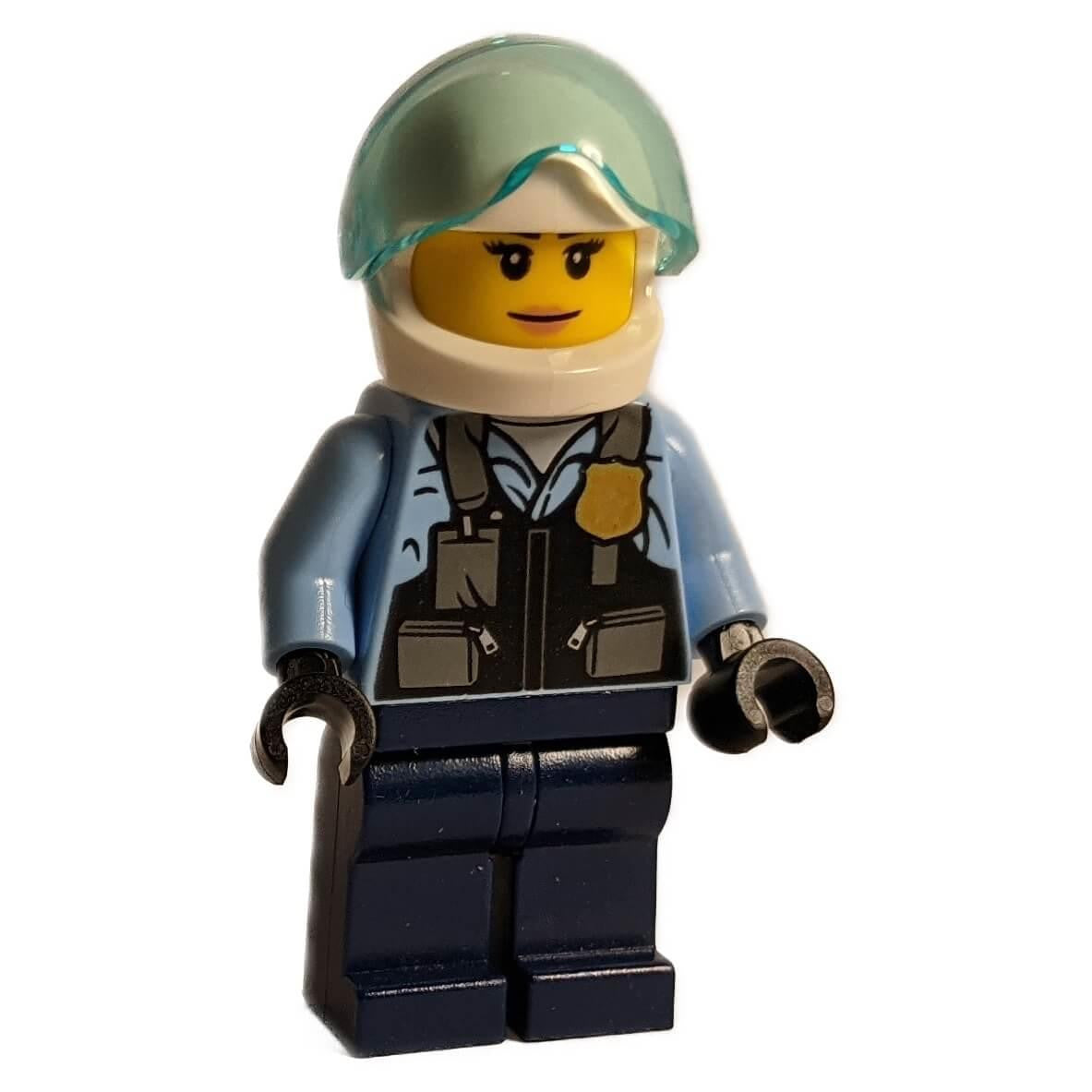 LEGO City female helicopter pilot cty1311 in safety vest and helmet