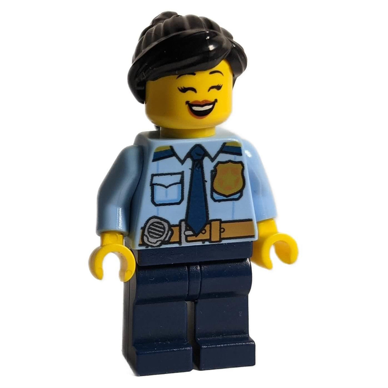 LEGO City female police officer cty1589 with tie and badge.