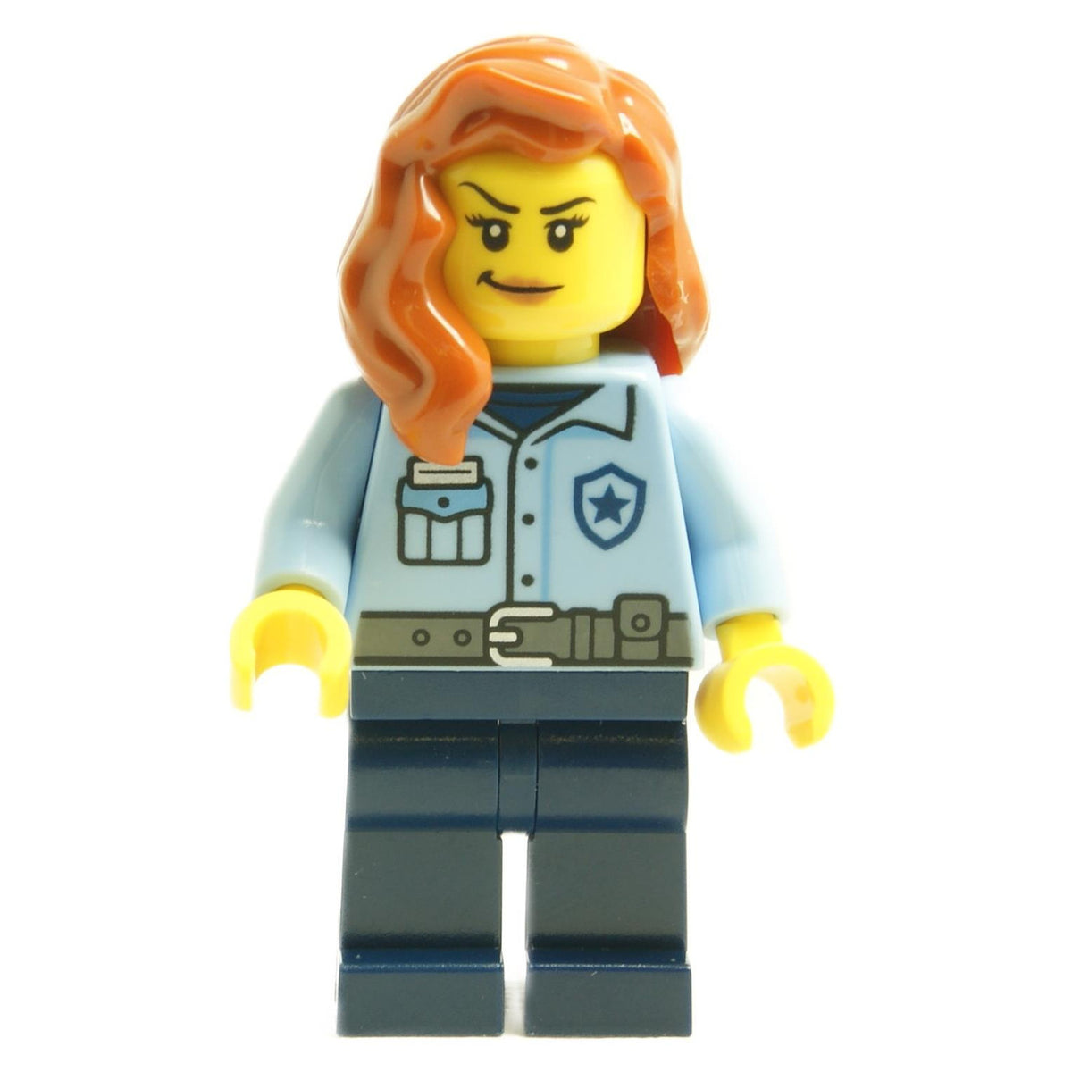 LEGO Female Police Officer cty1752 with dark orange hair