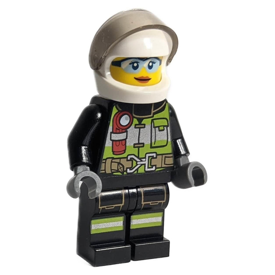 LEGO City firefighter minifigure cty1335 with visor helmet and vest