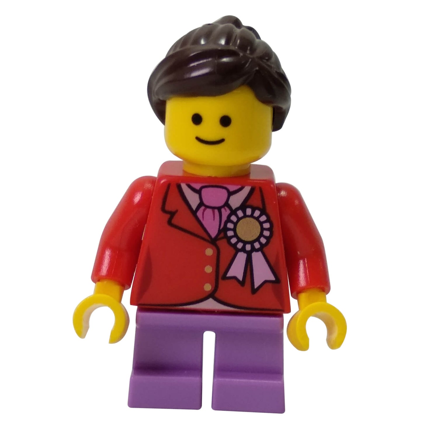 LEGO City kid minifigure twn250 red jacket lavender legs