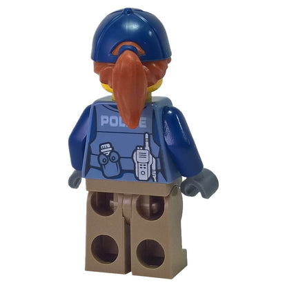 LEGO® City Mountain Police Officer minifigure cty0869 from set 60171 back view