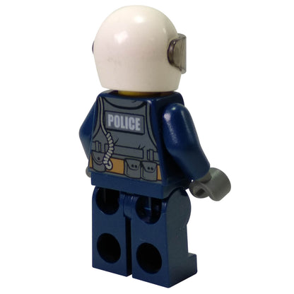 LEGO City Police Officer cty0739 rear view with POLICE uniform printing