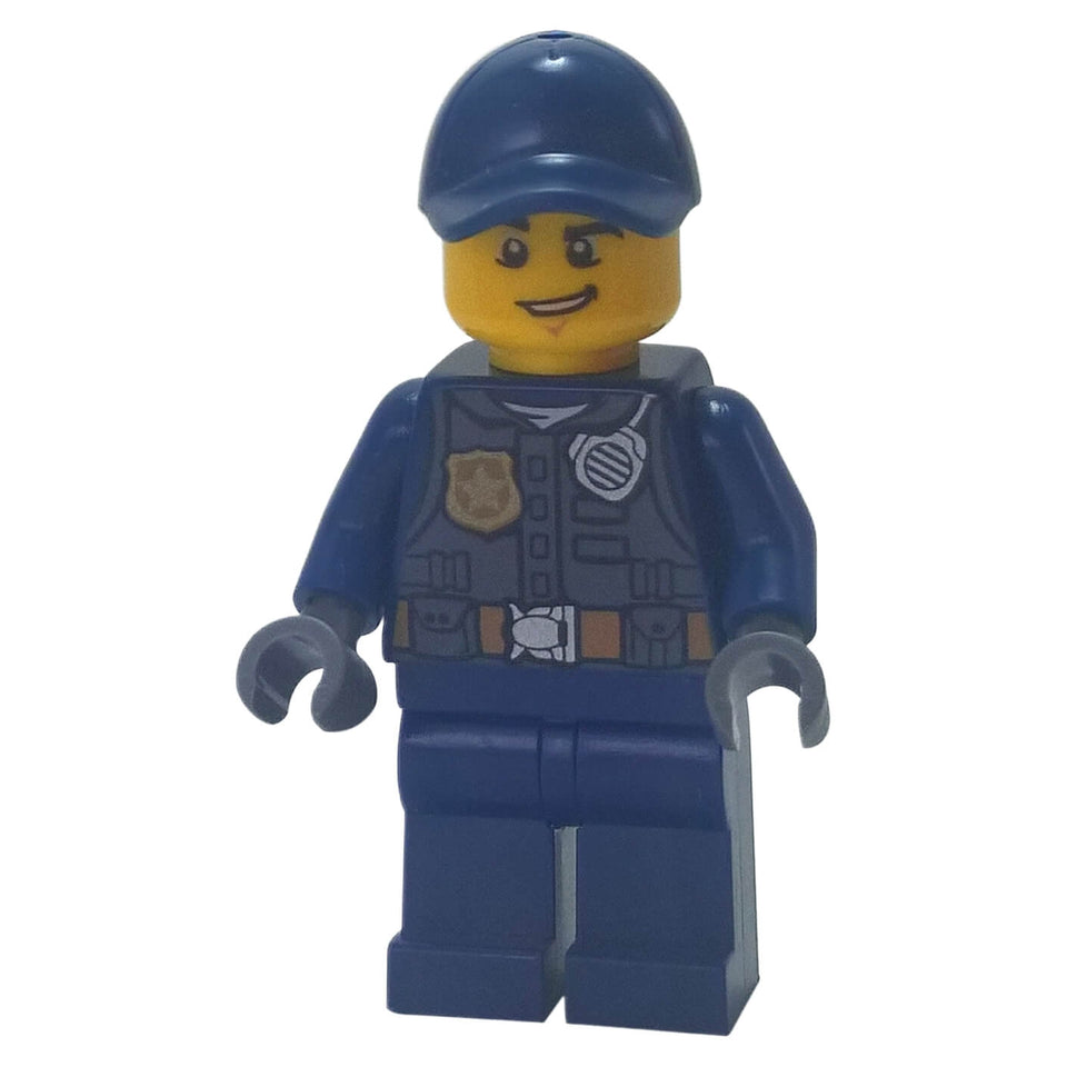 LEGO® City Police Officer cty0734 with Smirk and Blue Cap
