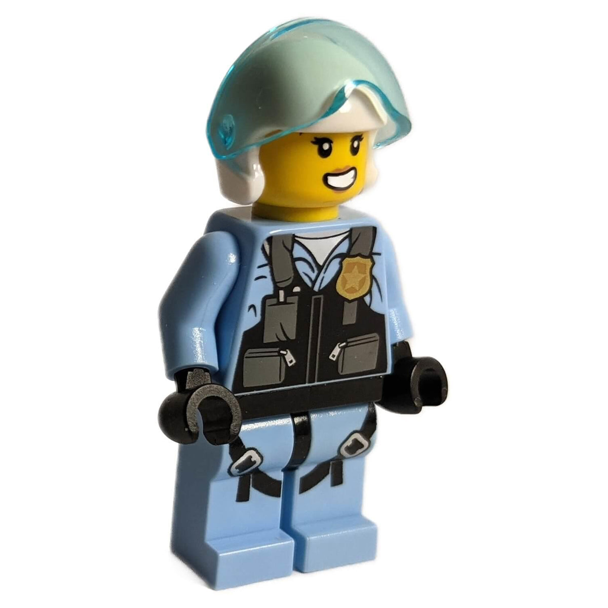 LEGO Police Officer Rooky Partnur cty1208 minifigure with blue visor.