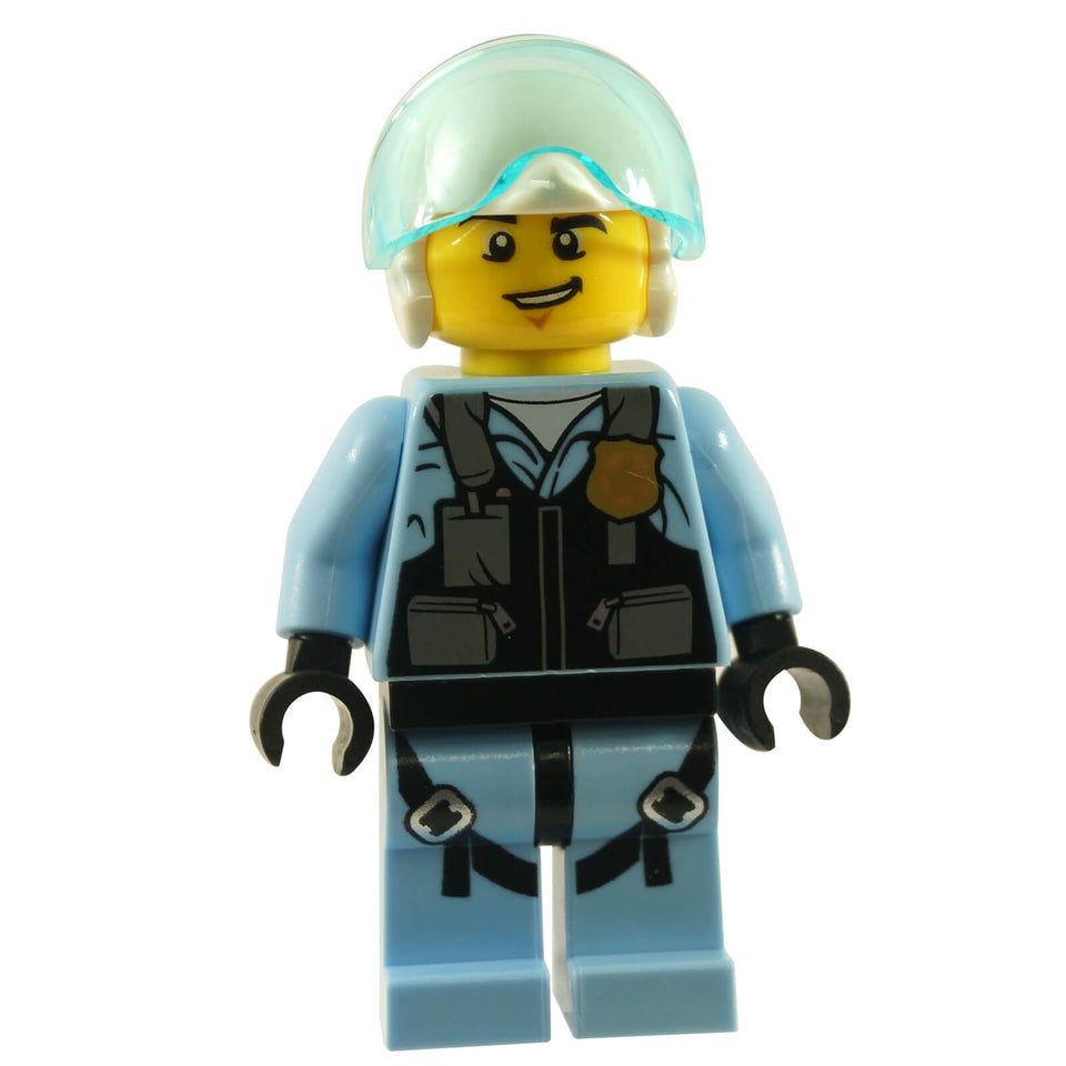 LEGO® City Sky Police Jet Pilot minifigure cty0953 with helmet and flight uniform