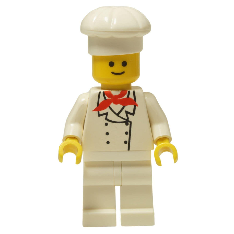 LEGO® Classic Chef minifigure (chef001) with a standard grin, wearing his white uniform and tall chef's hat.