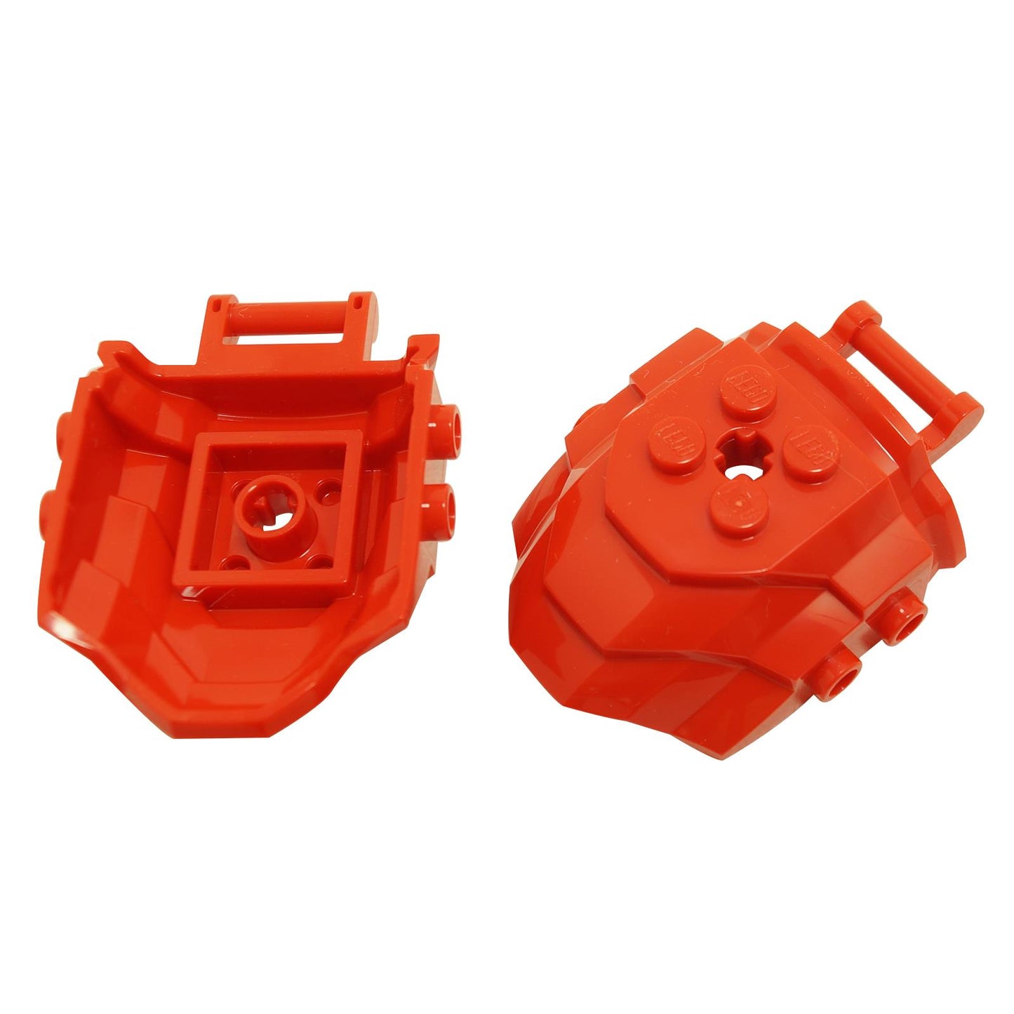 LEGO® cockpit front 4 x 5 x 2 in red with bar handle and side studs, vehicle canopy front element
