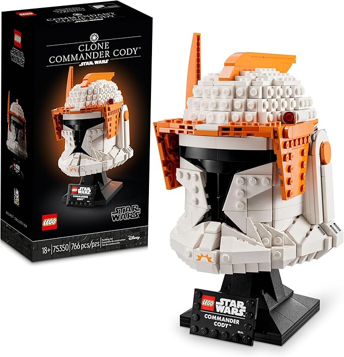 LEGO Star Wars Commander Cody Helmet 75350 display model with box
