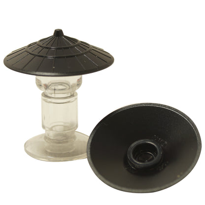 LEGO® Conical Asian Hat 93059 in black with wide brim and raised centre detail