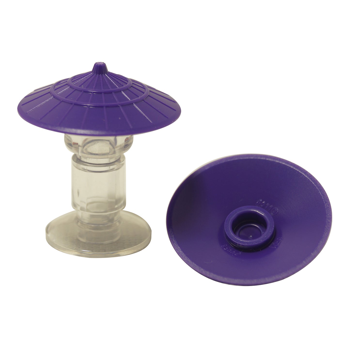 LEGO® Conical Asian Hat 93059 in dark purple with wide brim and raised centre detail