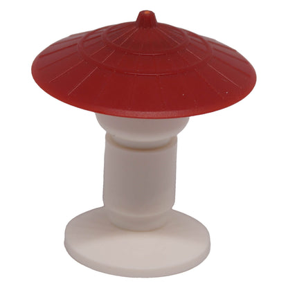 LEGO® Conical Asian Hat 93059 in dark red with wide brim and raised centre detail