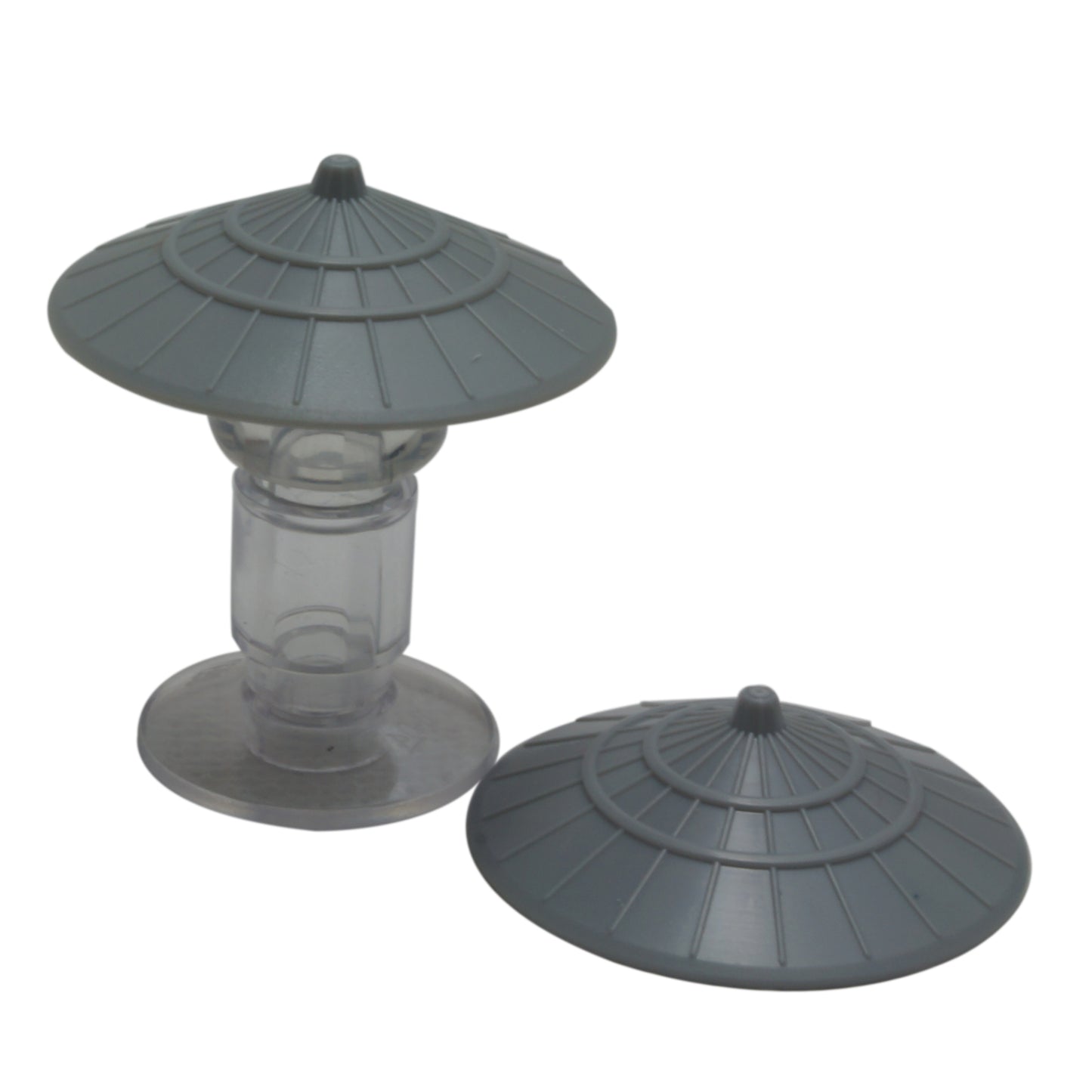 LEGO® Conical Asian Hat 93059 in light bluish gray with wide brim and raised centre detail
