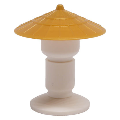 LEGO® Conical Asian Hat 93059 in pearl gold with wide brim and raised centre detail