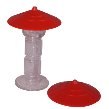 LEGO® Conical Asian Hat 93059 in red with wide brim and raised centre detail 