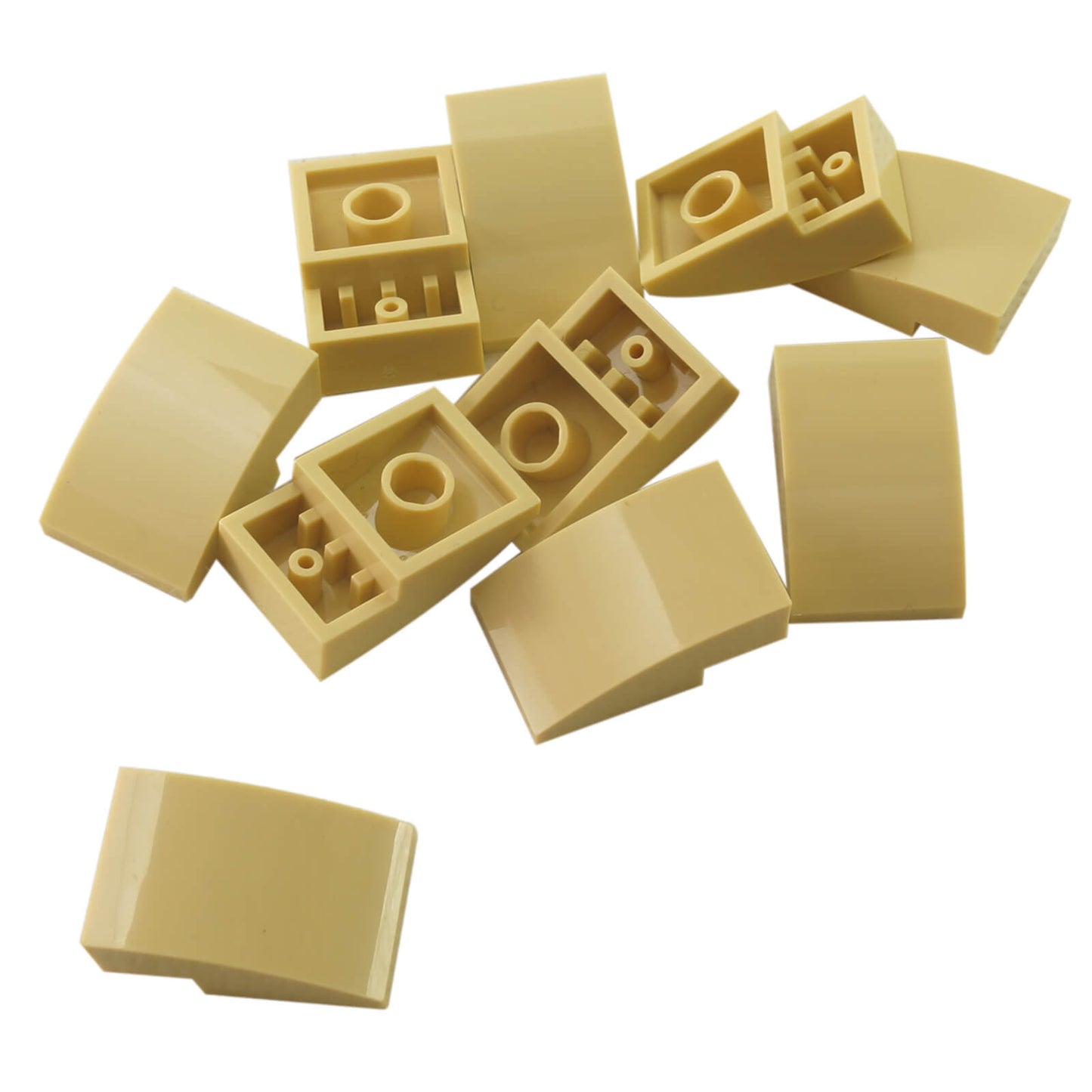 LEGO curved slope 3x2 24309 smooth surface element, tan