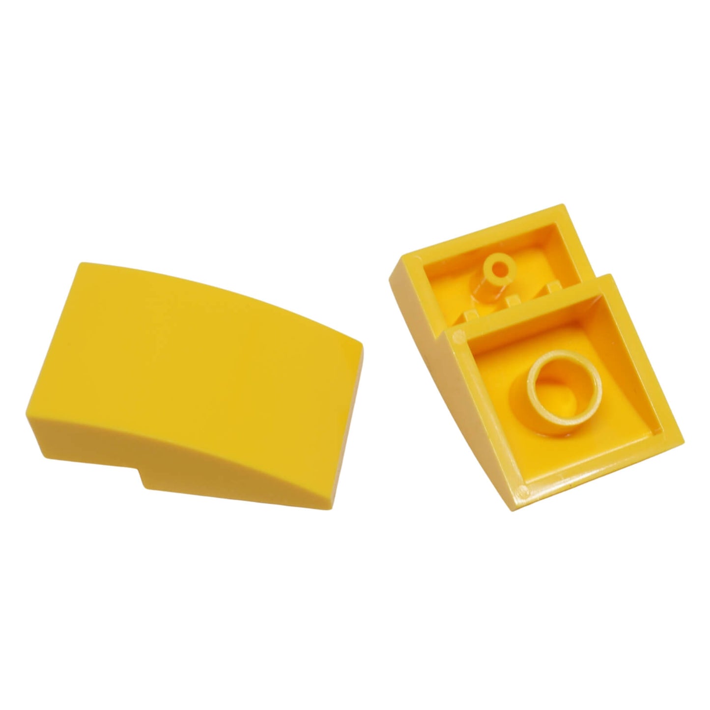 LEGO curved slope 3x2 24309 smooth surface element, yellow