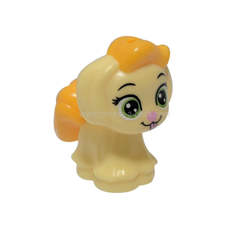 LEGO® Daisy Puppy Whisker Haven dog figure with printed eyes and pink nose