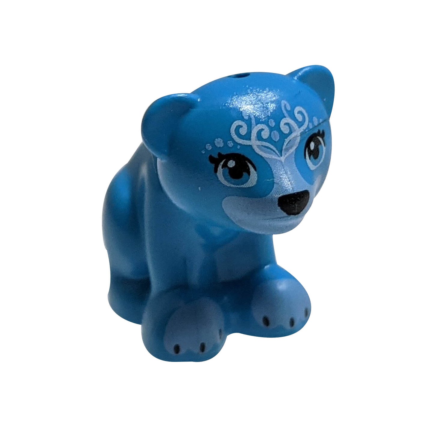 LEGO dark azure bear cub animal figure printed face blue claws 14732pb04
