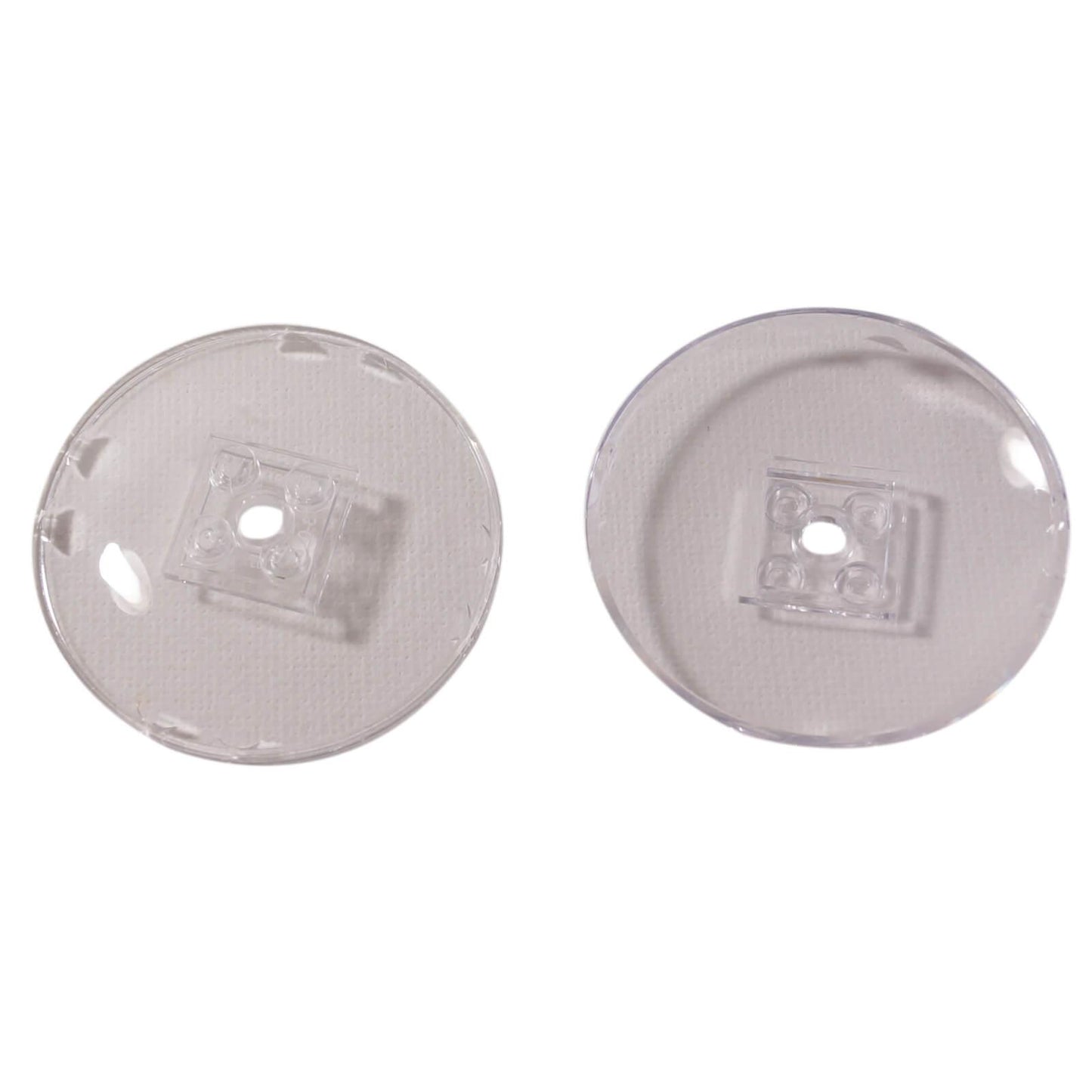 LEGO dish 6x6 inverted radar part 44375b solid studs, trans clear