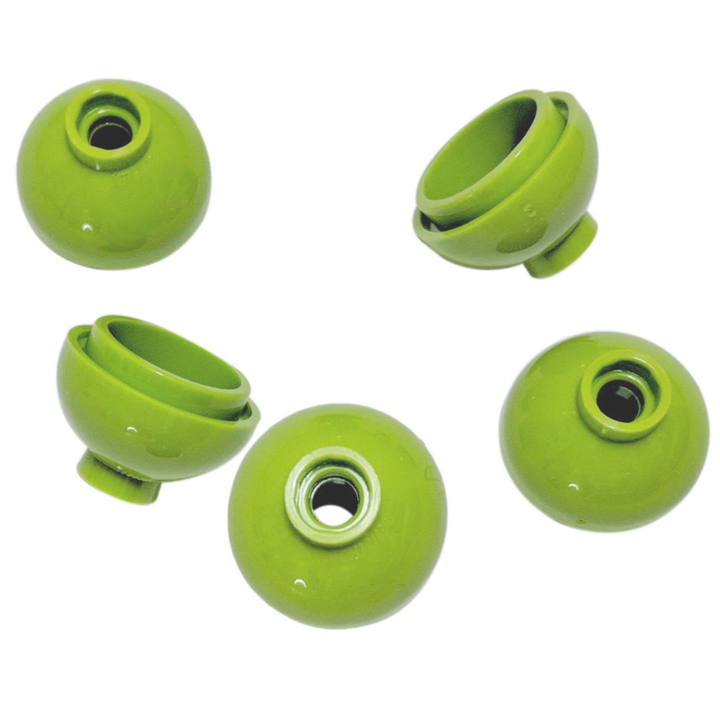 LEGO round 2x2 dome bottom part 15395 pearl gold curved element lime