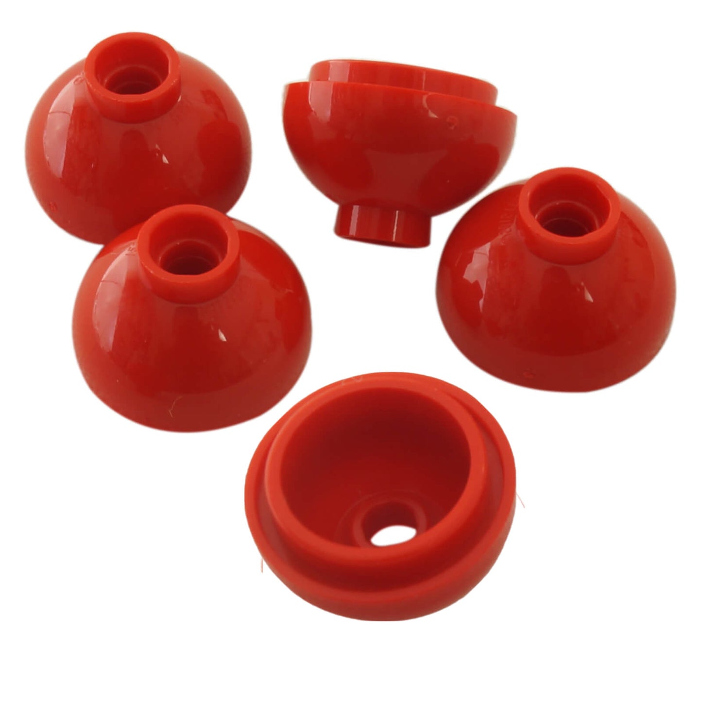 LEGO round 2x2 dome bottom part 15395 pearl gold curved element red
