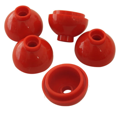 LEGO round 2x2 dome bottom part 15395 pearl gold curved element red