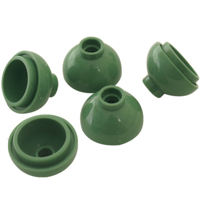 LEGO round 2x2 dome bottom part 15395 pearl gold curved element, sand green