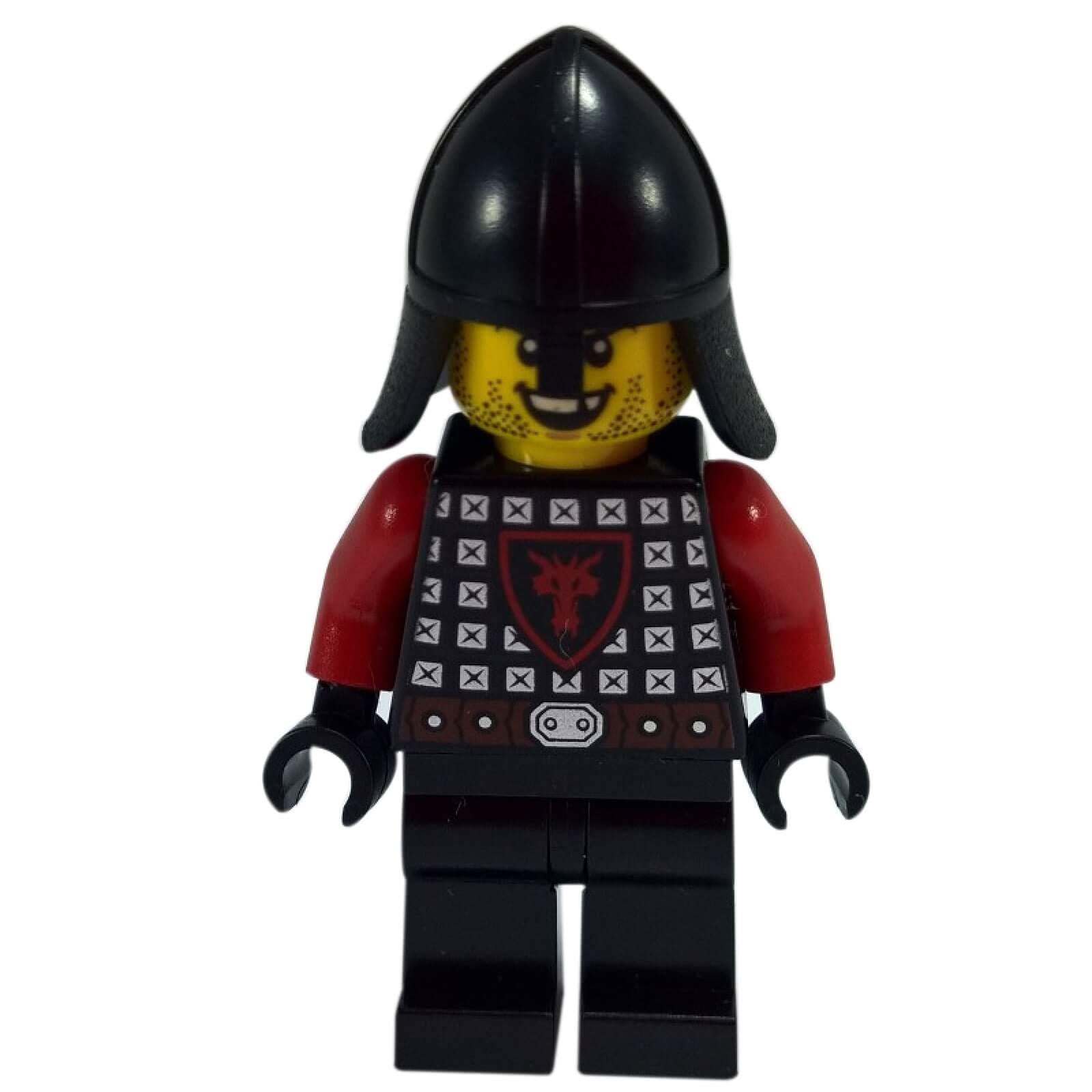 LEGO Dragon Knight minifigure cas518a with scale armor and helmet