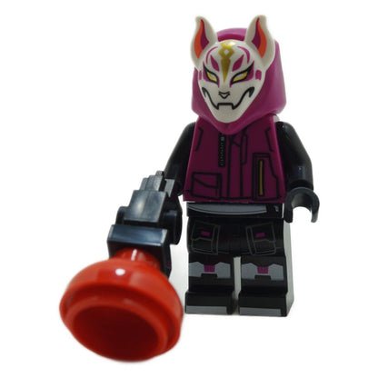 LEGO Drift minifigure frtn005 with mask and accessory Fortnite