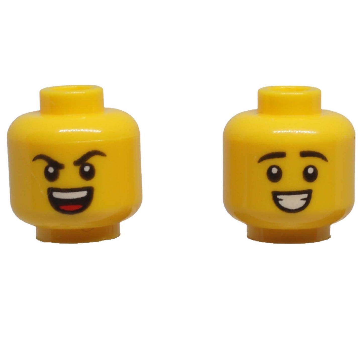LEGO® Dual-Sided Minifigure Head 3626pb3176 with Smile and Angry Expressions
