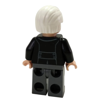 Back view of Gellert Grindelwald hp168 LEGO minifigure with white hair.