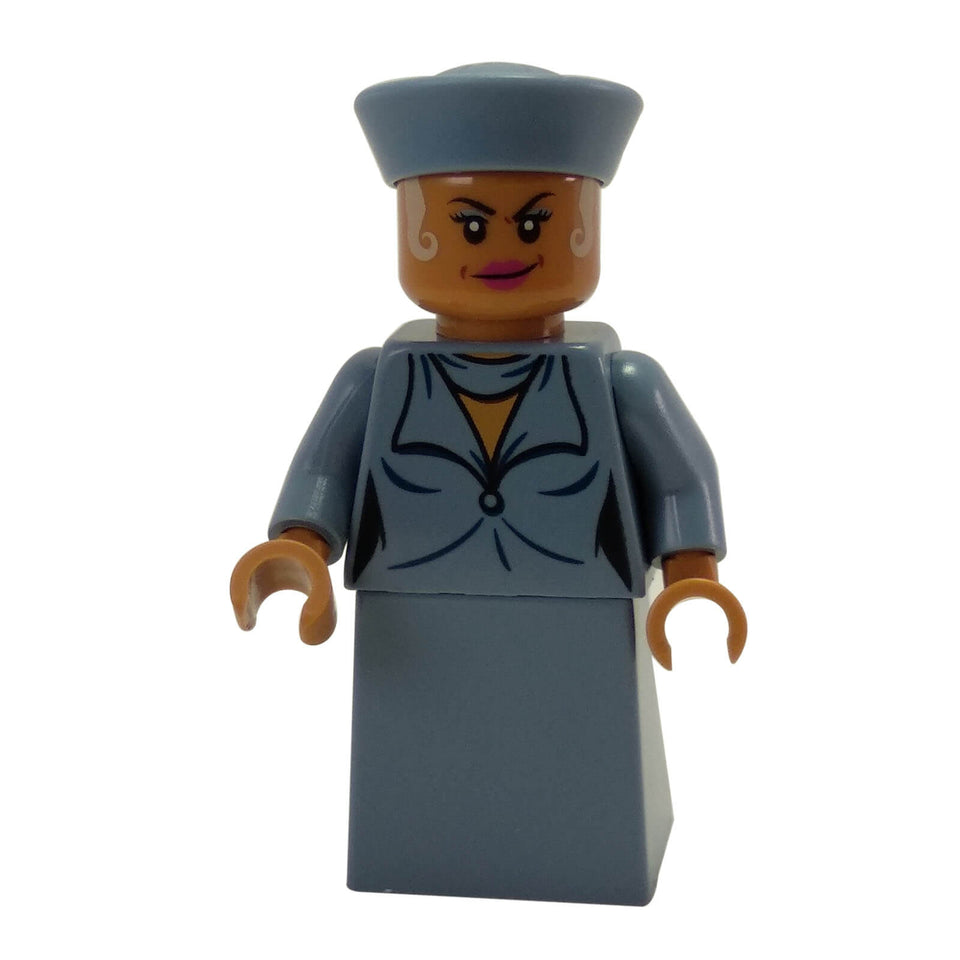 LEGO® Fantastic Beasts Seraphina Picquery hp167 minifigure with Sand Blue hat, matching dress and smiling face